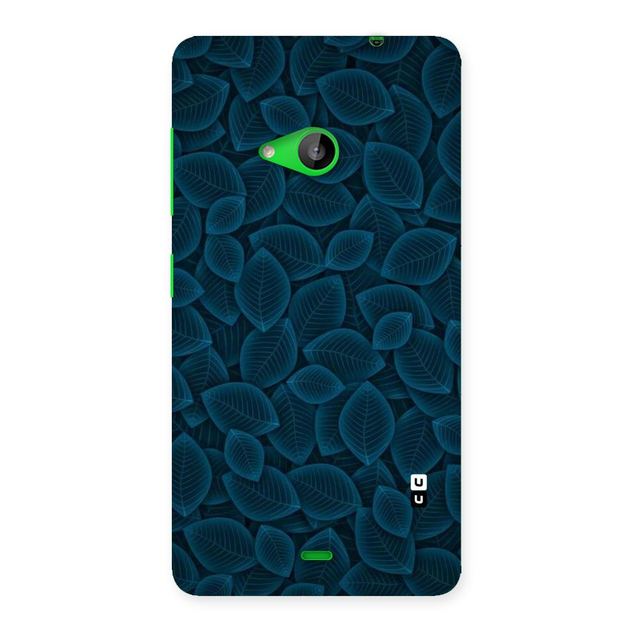 Blue Thin Leaves Back Case for Lumia 535