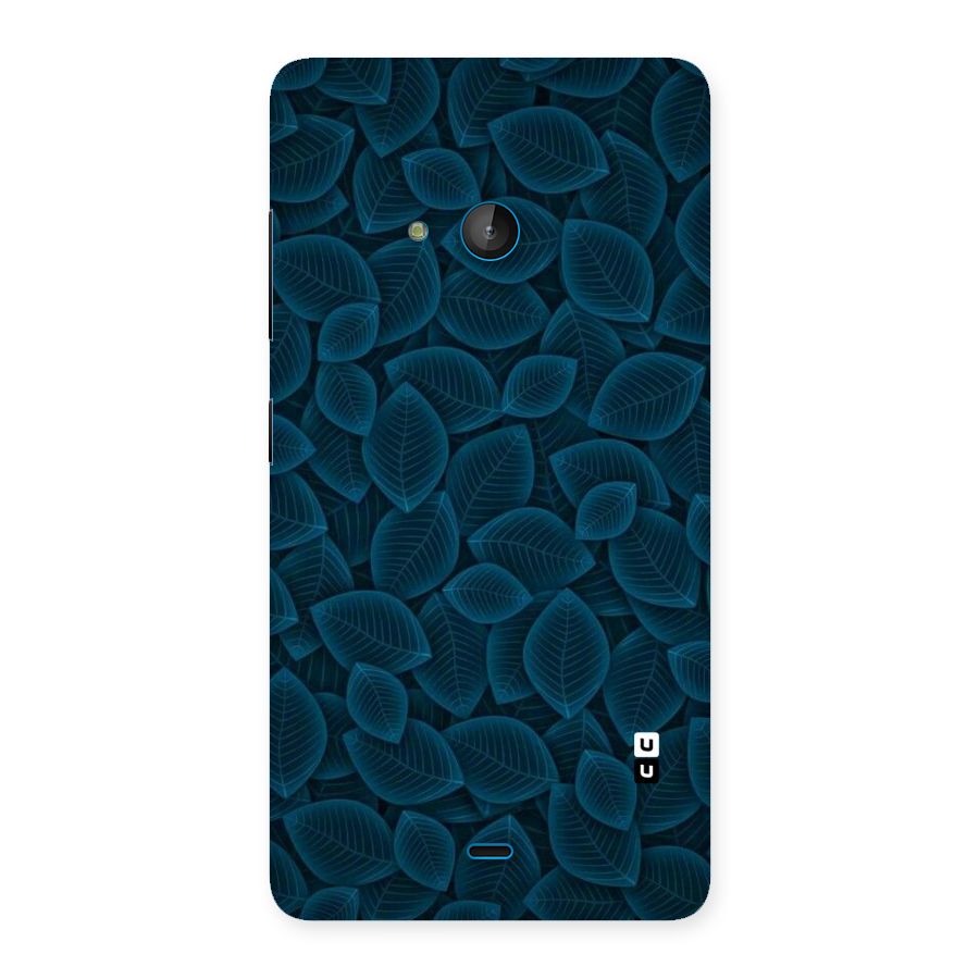 Blue Thin Leaves Back Case for Lumia 540
