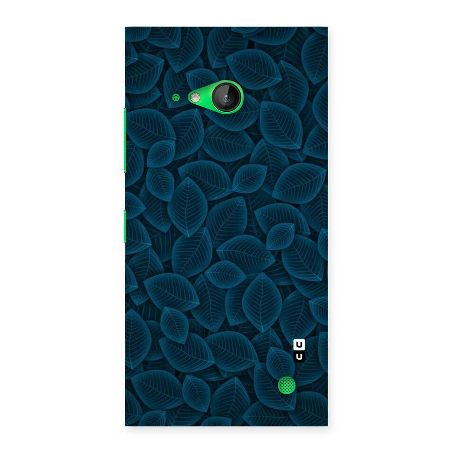 Blue Thin Leaves Back Case for Lumia 730