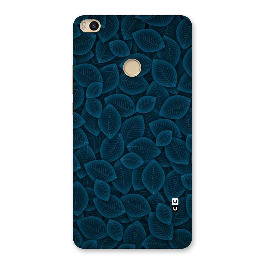 Blue Thin Leaves Back Case for Mi Max 2