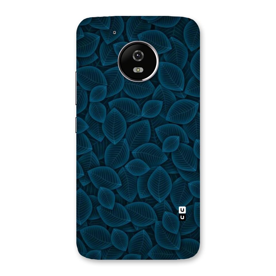 Blue Thin Leaves Back Case for Moto G5