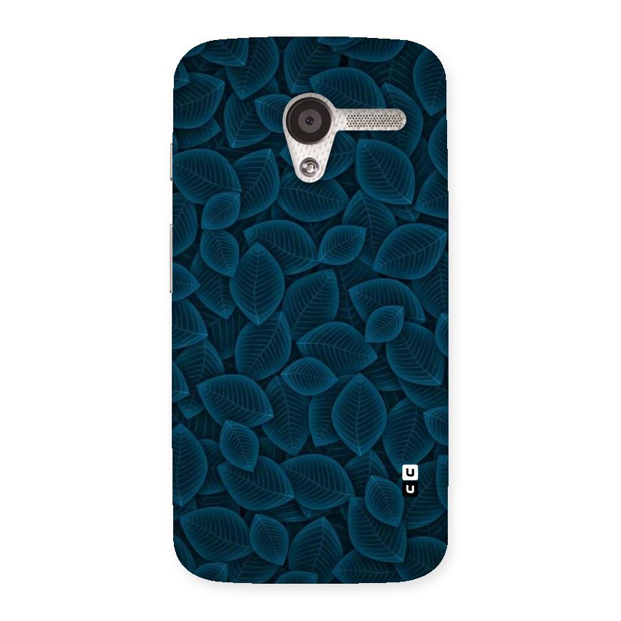 Blue Thin Leaves Back Case for Moto X