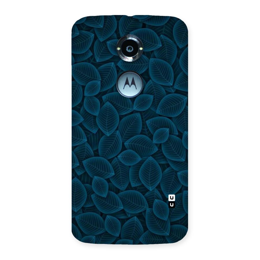 Blue Thin Leaves Back Case for Moto X 2nd Gen