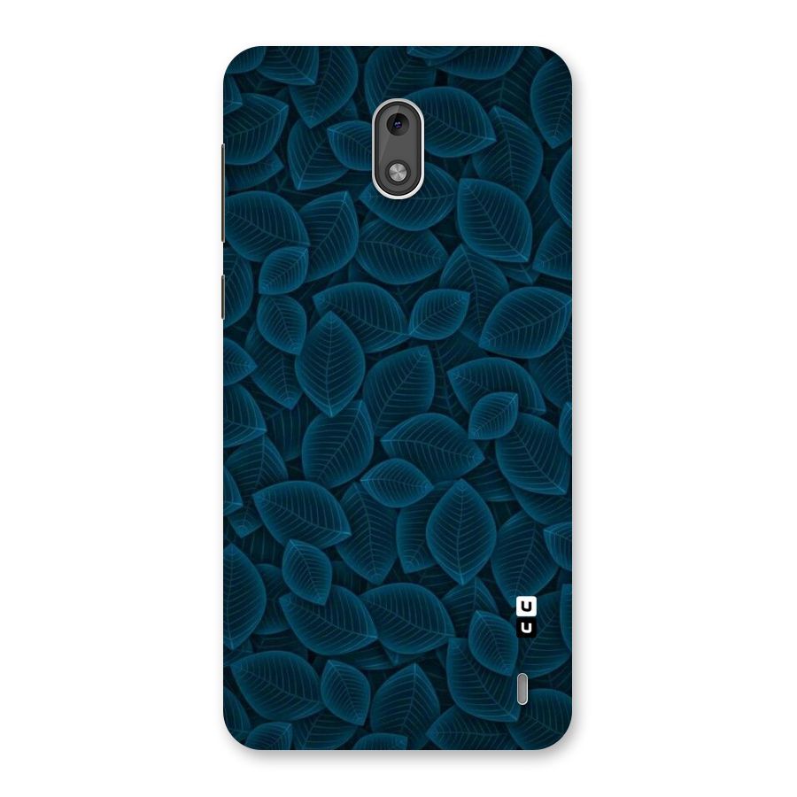 Blue Thin Leaves Back Case for Nokia 2