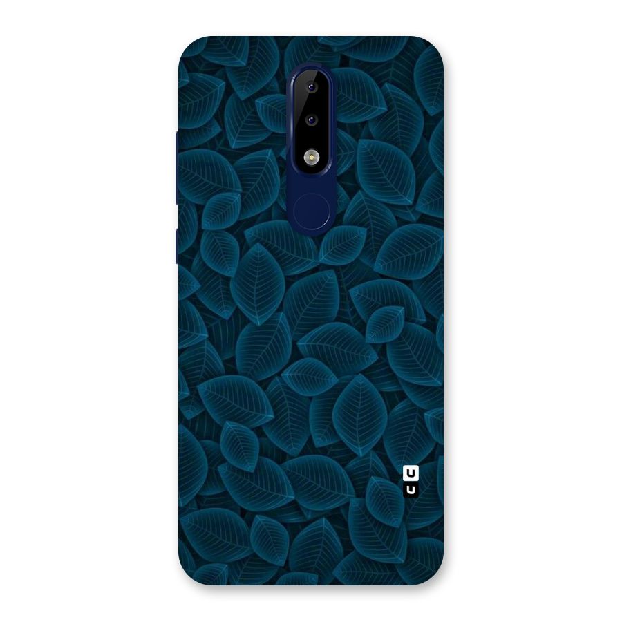 Blue Thin Leaves Back Case for Nokia 5.1 Plus