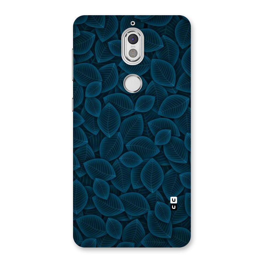 Blue Thin Leaves Back Case for Nokia 7