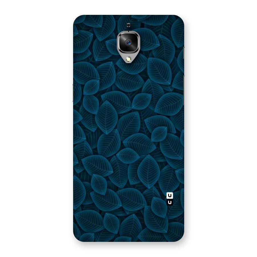 Blue Thin Leaves Back Case for OnePlus 3