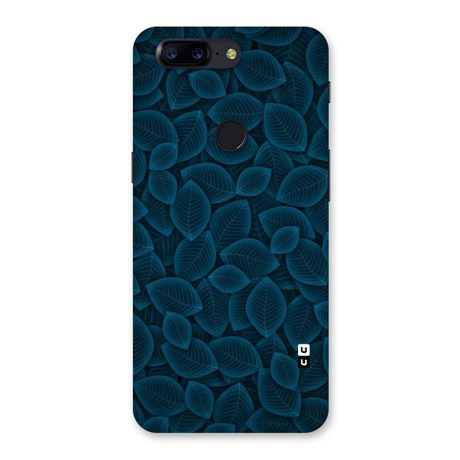 Blue Thin Leaves Back Case for OnePlus 5T