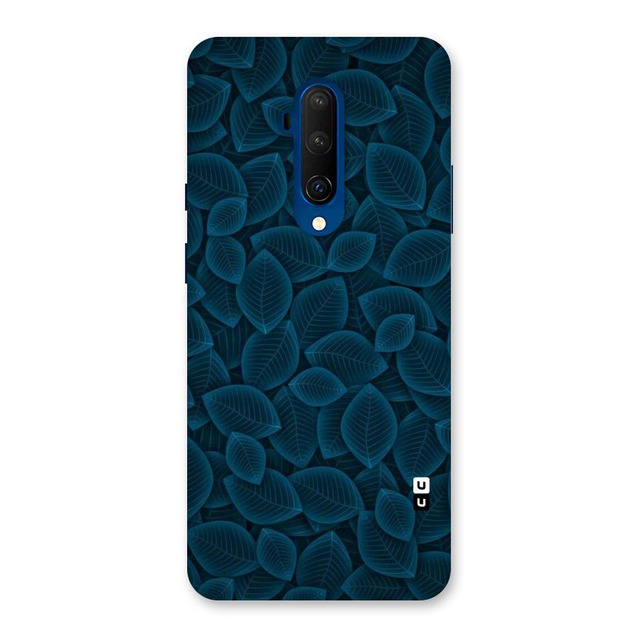 Blue Thin Leaves Back Case for OnePlus 7T Pro