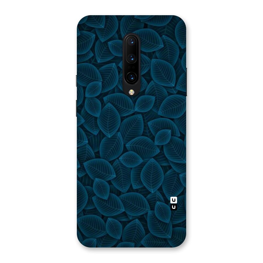 Blue Thin Leaves Back Case for OnePlus 7 Pro