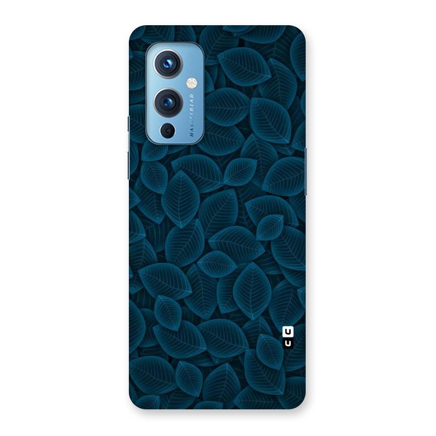 Blue Thin Leaves Back Case for OnePlus 9
