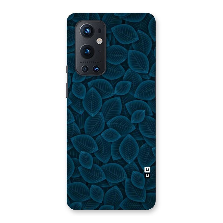 Blue Thin Leaves Back Case for OnePlus 9 Pro