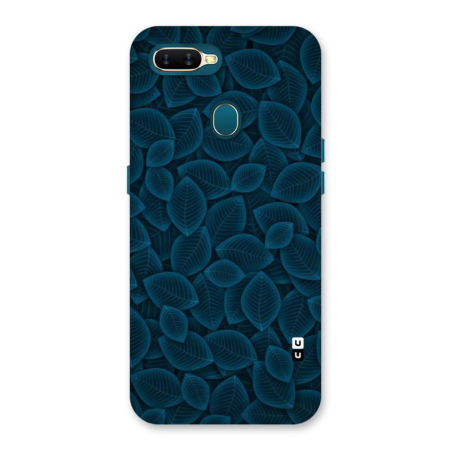 Blue Thin Leaves Back Case for Oppo A11k