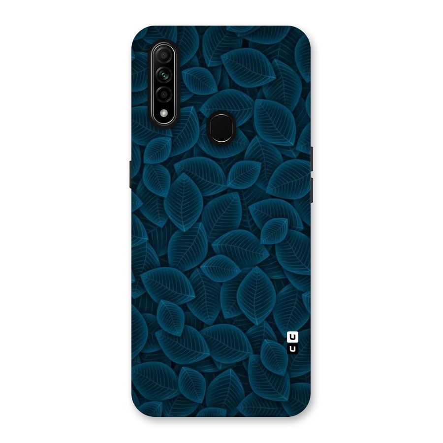 Blue Thin Leaves Back Case for Oppo A31