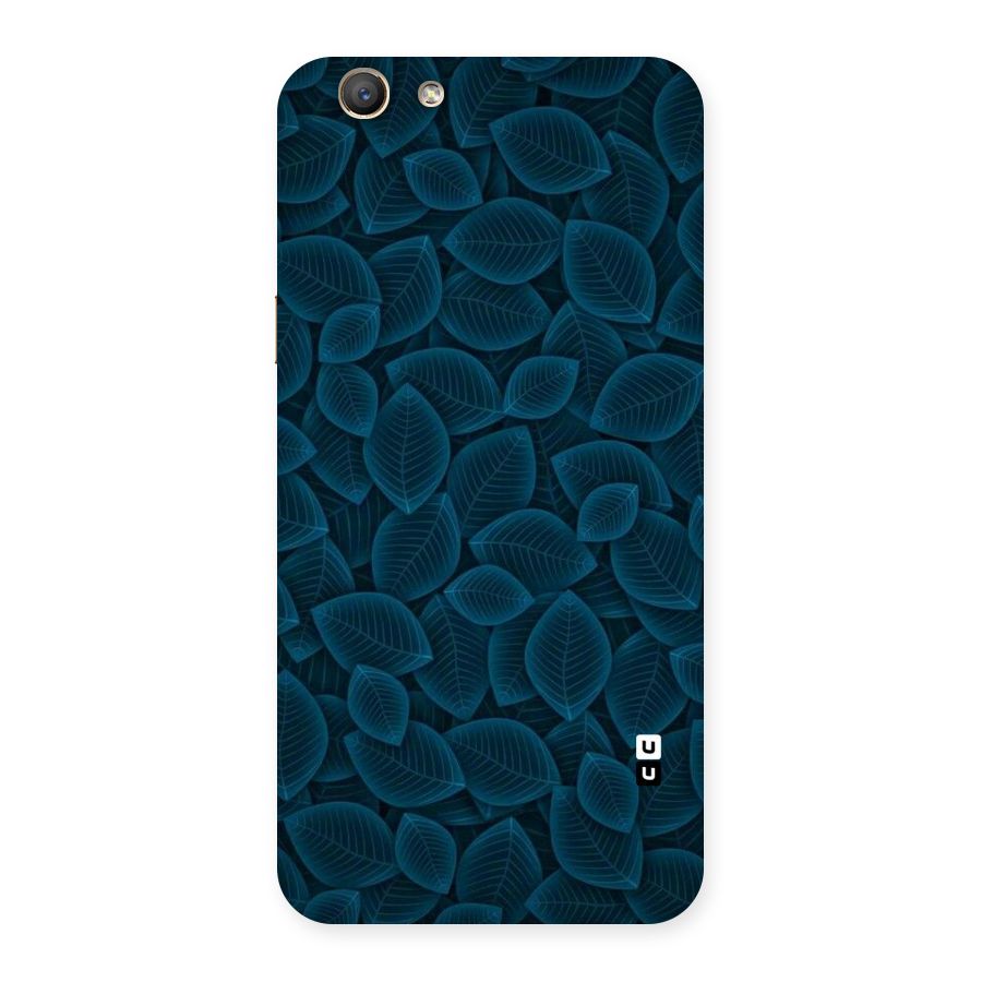 Blue Thin Leaves Back Case for Oppo A59