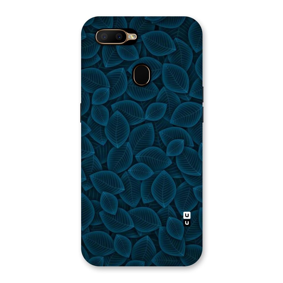 Blue Thin Leaves Back Case for Oppo A5s