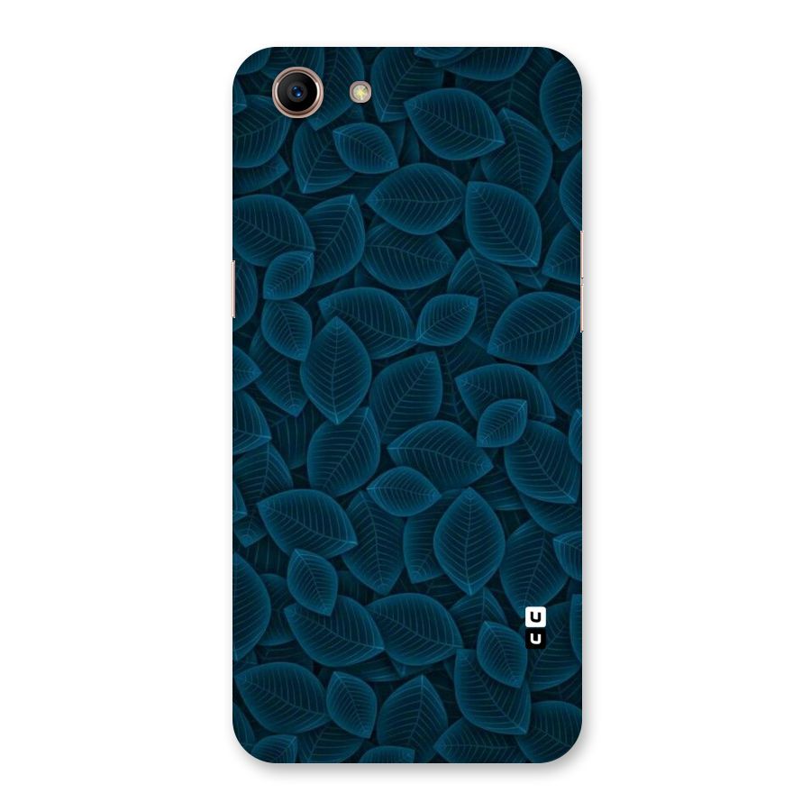 Blue Thin Leaves Back Case for Oppo A83 (2018)