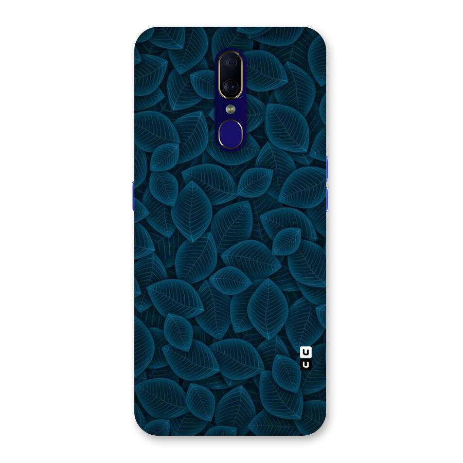 Blue Thin Leaves Back Case for Oppo A9