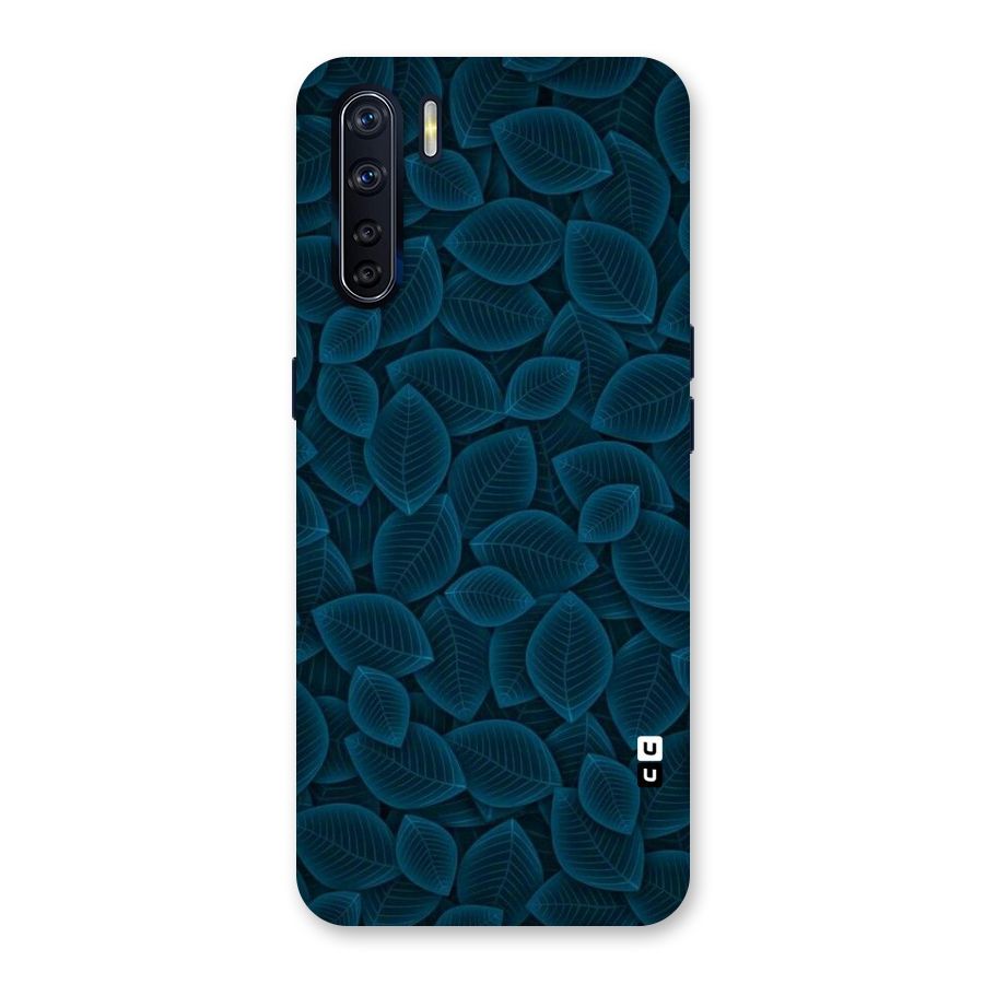 Blue Thin Leaves Back Case for Oppo F15