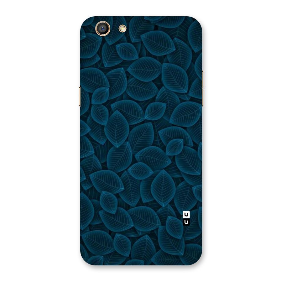 Blue Thin Leaves Back Case for Oppo F3