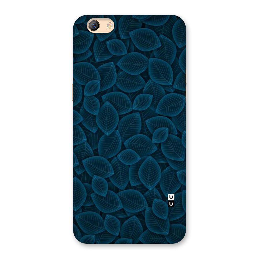 Blue Thin Leaves Back Case for Oppo F3 Plus