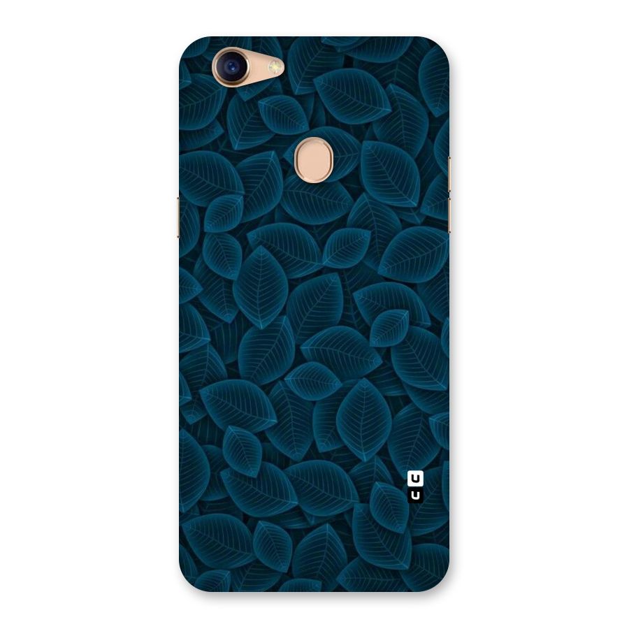 Blue Thin Leaves Back Case for Oppo F5