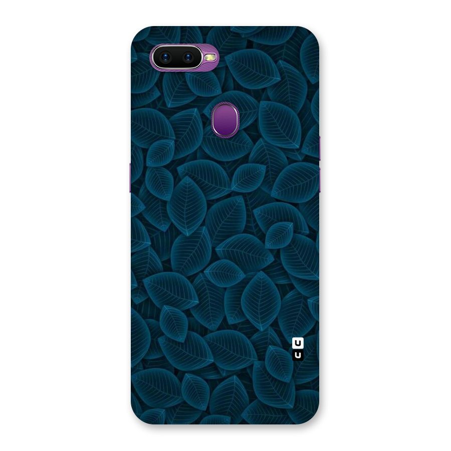 Blue Thin Leaves Back Case for Oppo F9