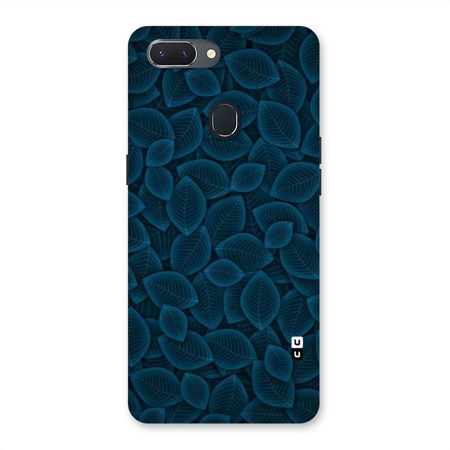 Blue Thin Leaves Back Case for Oppo Realme 2