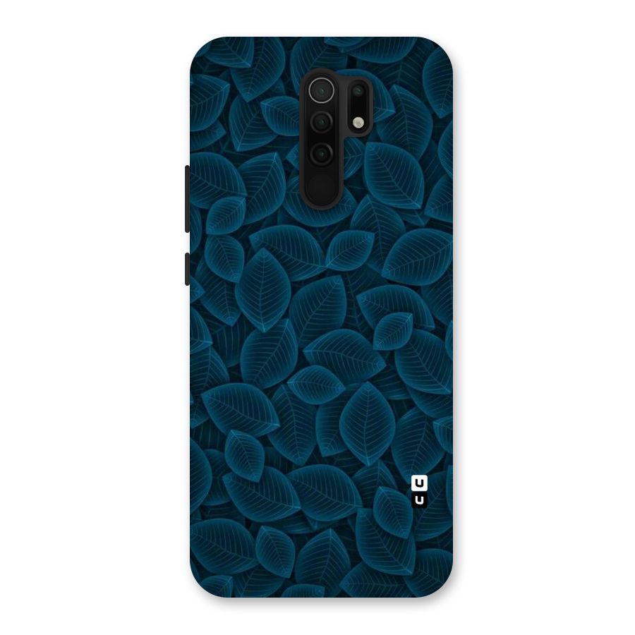 Blue Thin Leaves Back Case for Poco M2