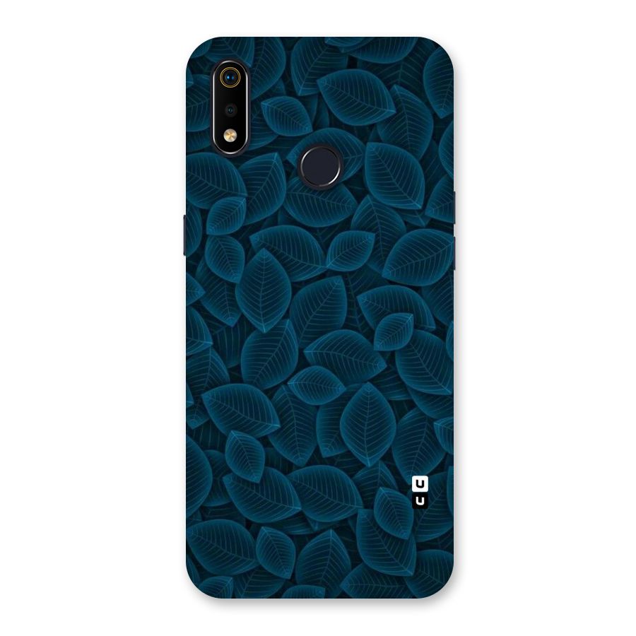 Blue Thin Leaves Back Case for Realme 3i