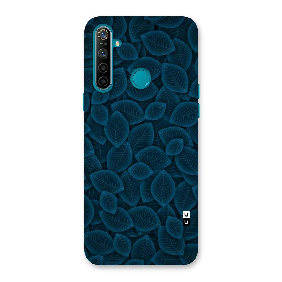 Blue Thin Leaves Back Case for Realme 5i