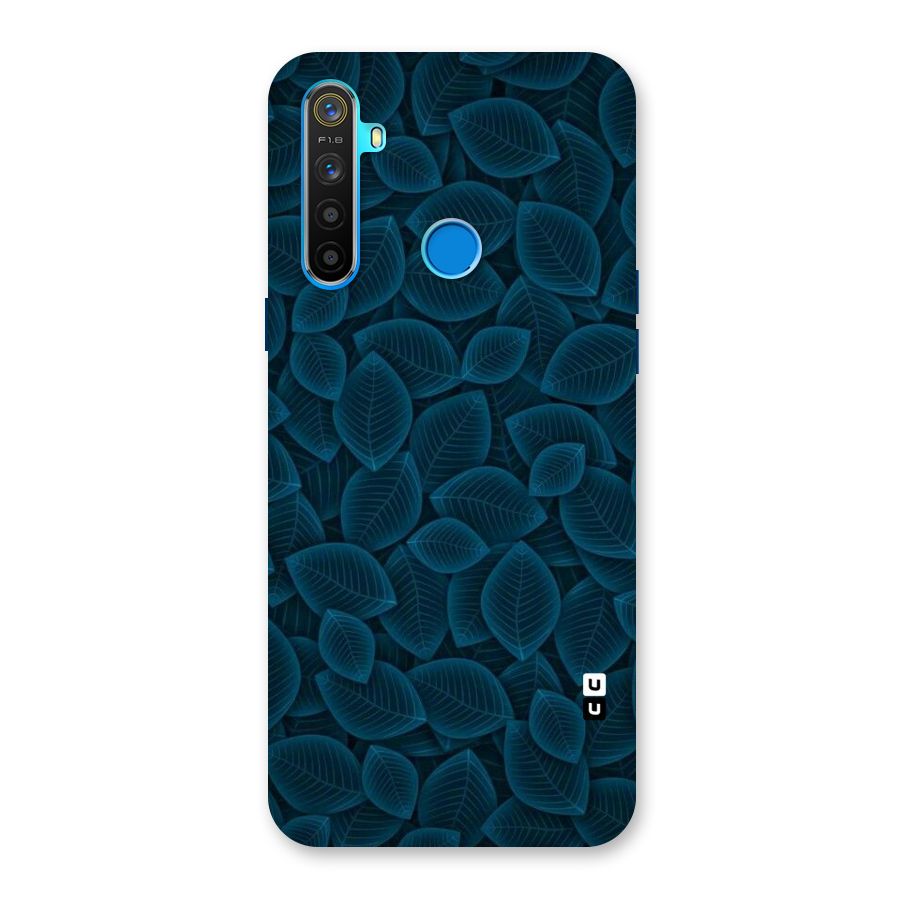Blue Thin Leaves Back Case for Realme 5s