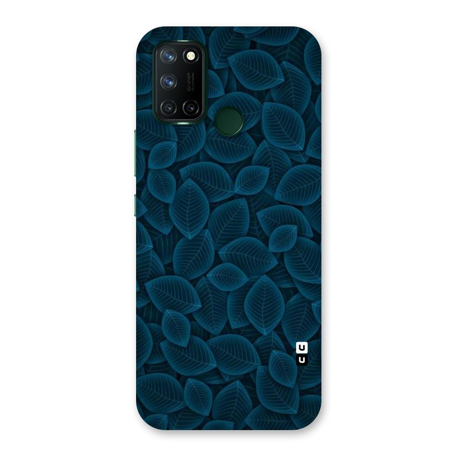 Blue Thin Leaves Back Case for Realme 7i