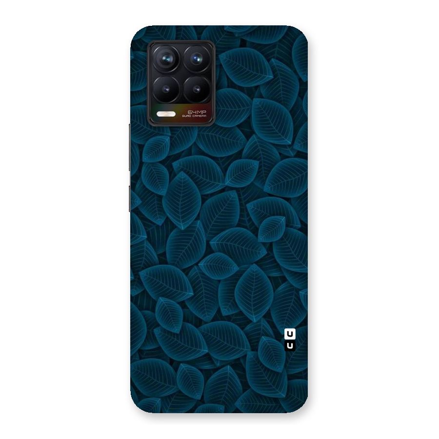 Blue Thin Leaves Back Case for Realme 8