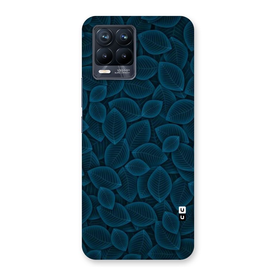 Blue Thin Leaves Back Case for Realme 8 Pro