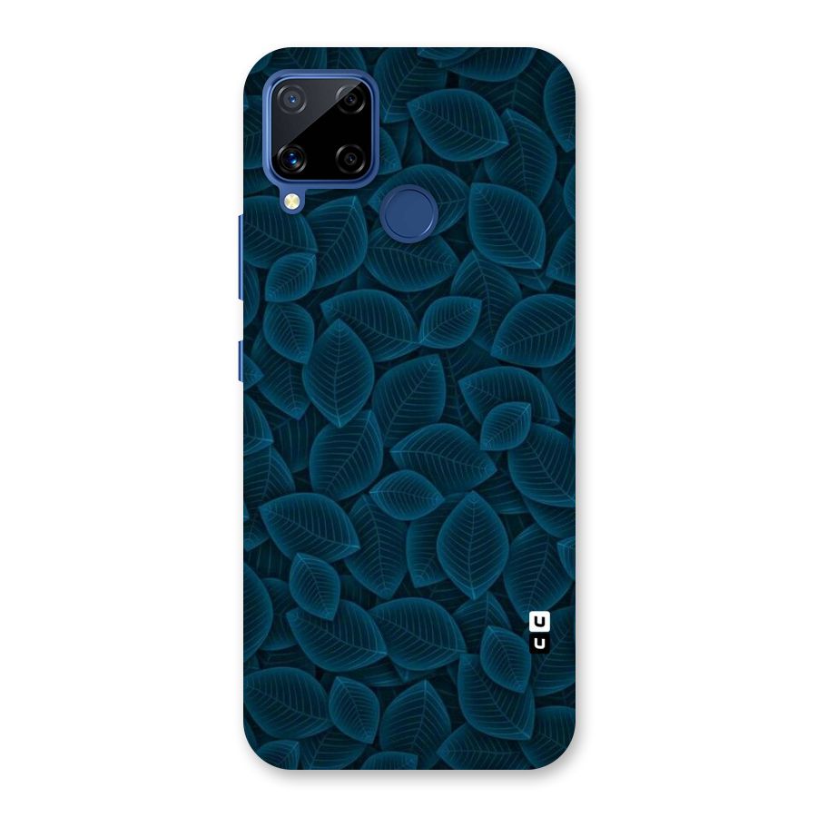 Blue Thin Leaves Back Case for Realme C15