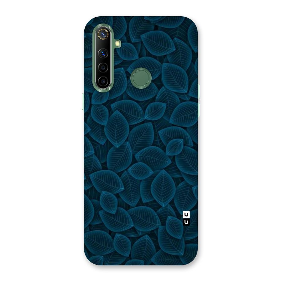 Blue Thin Leaves Back Case for Realme Narzo 10