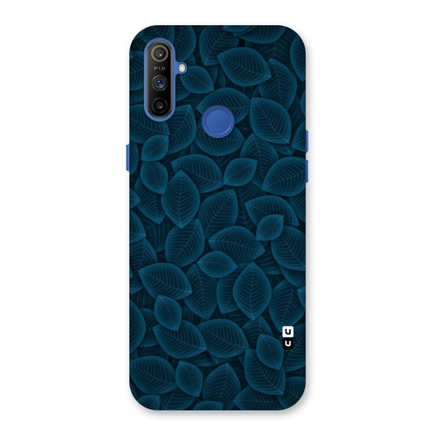Blue Thin Leaves Back Case for Realme Narzo 10A