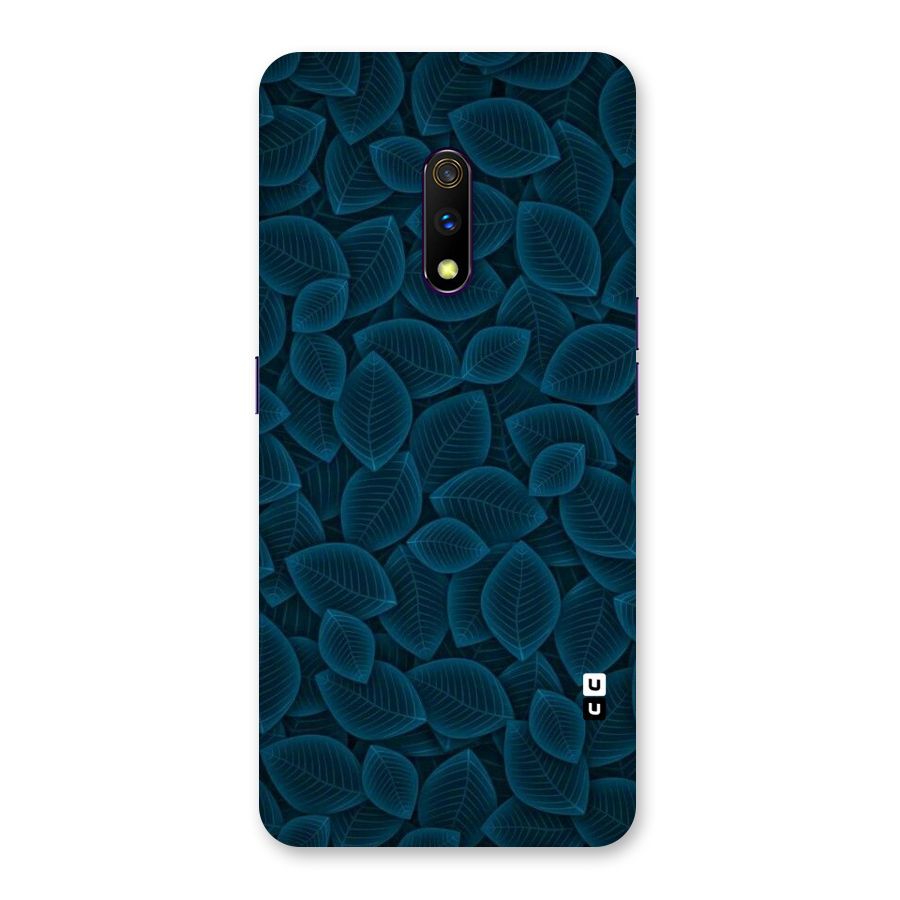 Blue Thin Leaves Back Case for Realme X