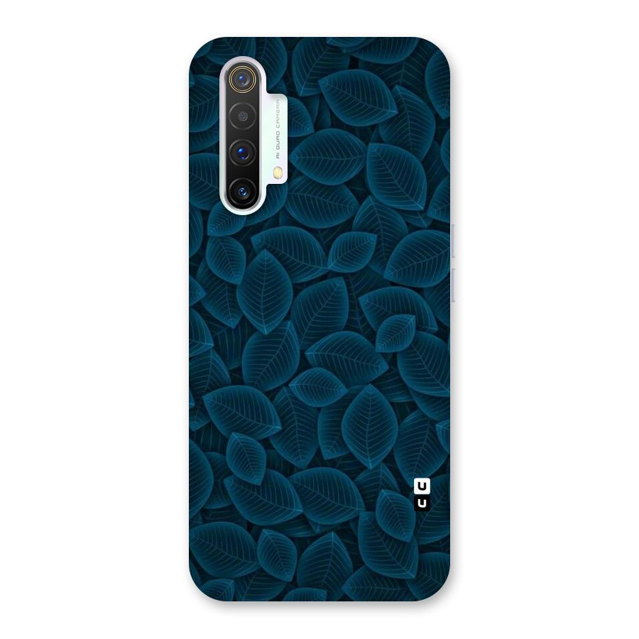 Blue Thin Leaves Back Case for Realme X3 SuperZoom