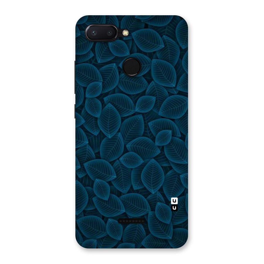 Blue Thin Leaves Back Case for Redmi 6