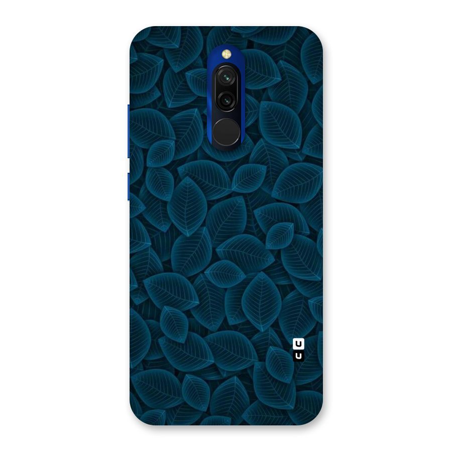 Blue Thin Leaves Back Case for Redmi 8
