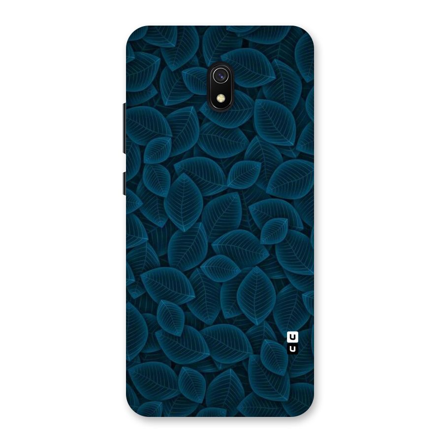 Blue Thin Leaves Back Case for Redmi 8A