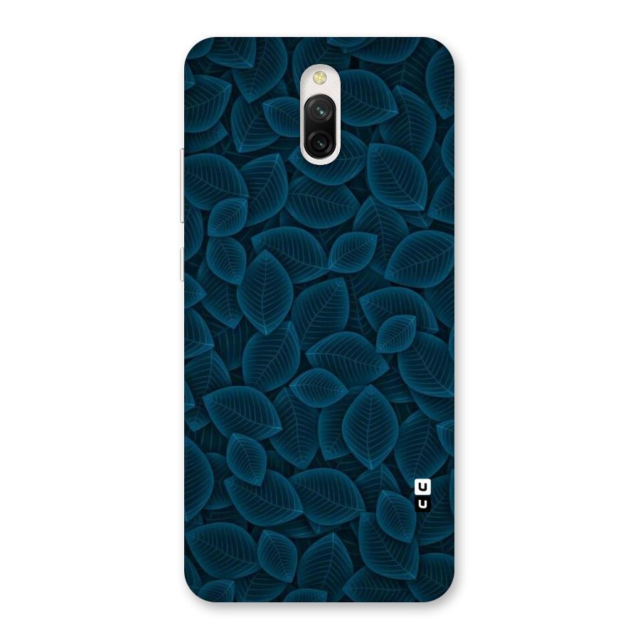 Blue Thin Leaves Back Case for Redmi 8A Dual