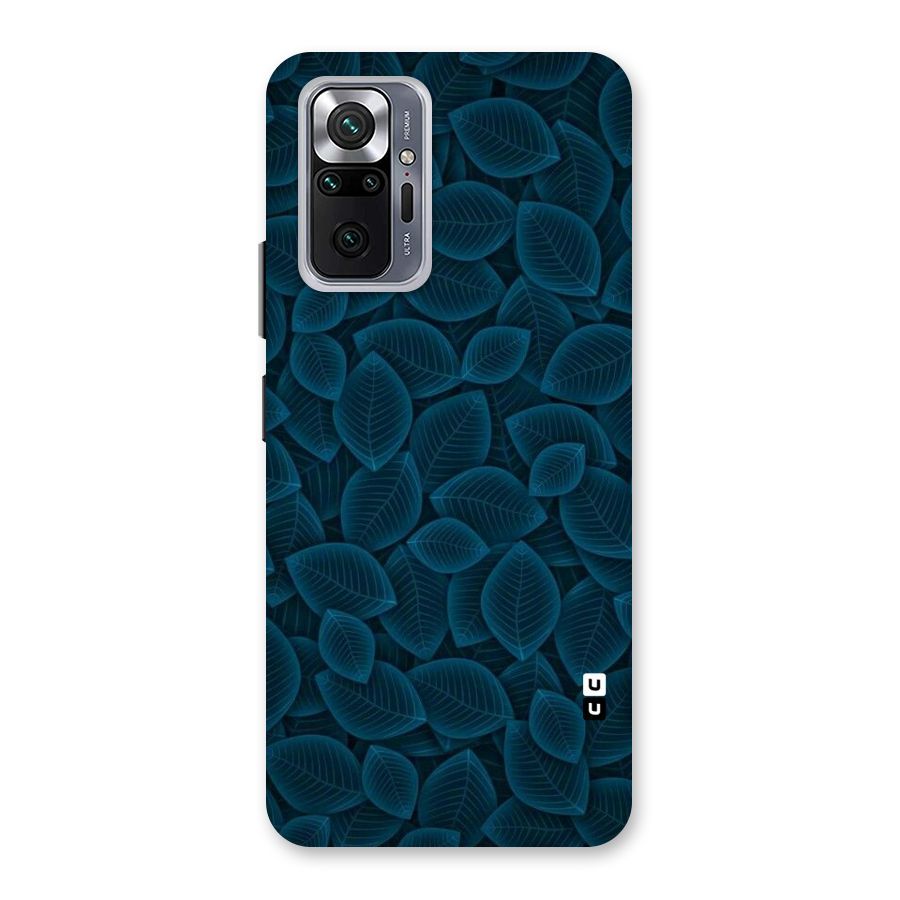 Blue Thin Leaves Back Case for Redmi Note 10 Pro Max