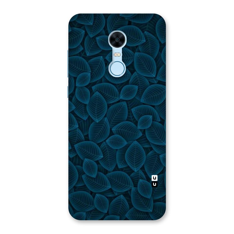 Blue Thin Leaves Back Case for Redmi Note 5
