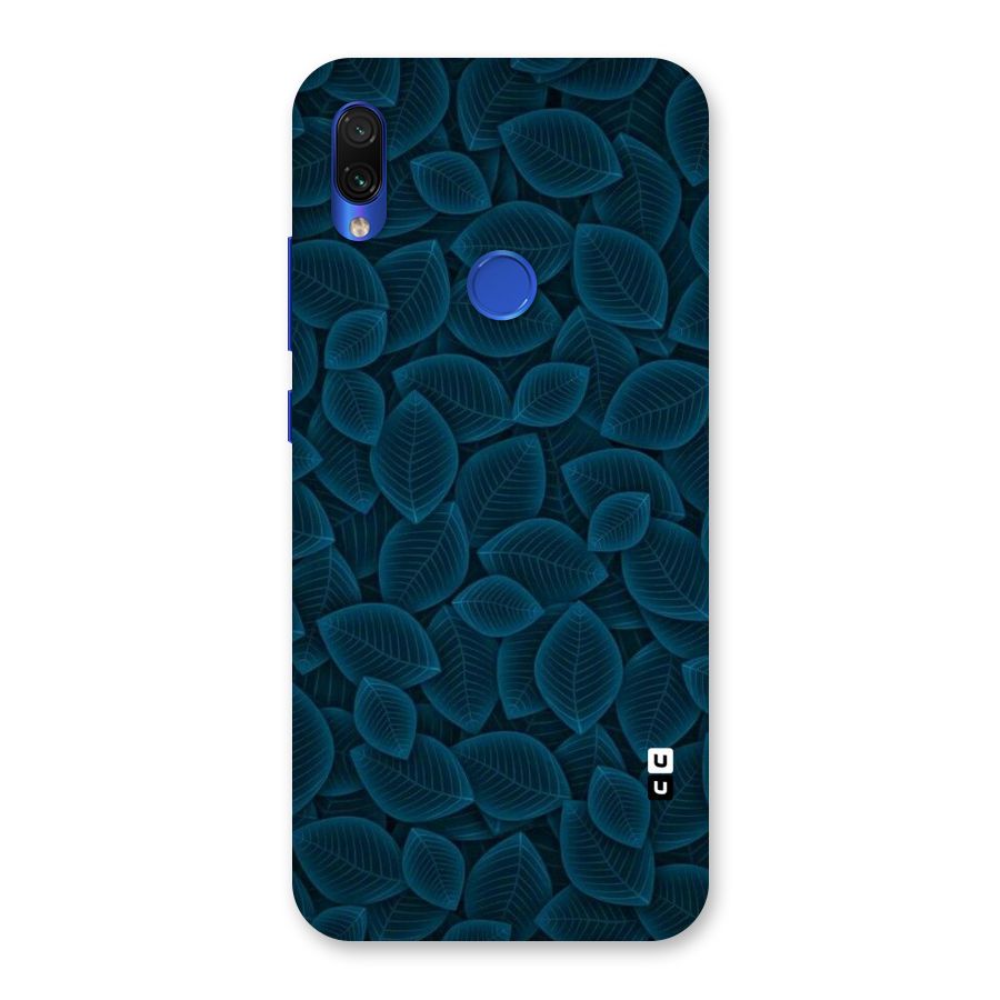 Blue Thin Leaves Back Case for Redmi Note 7S