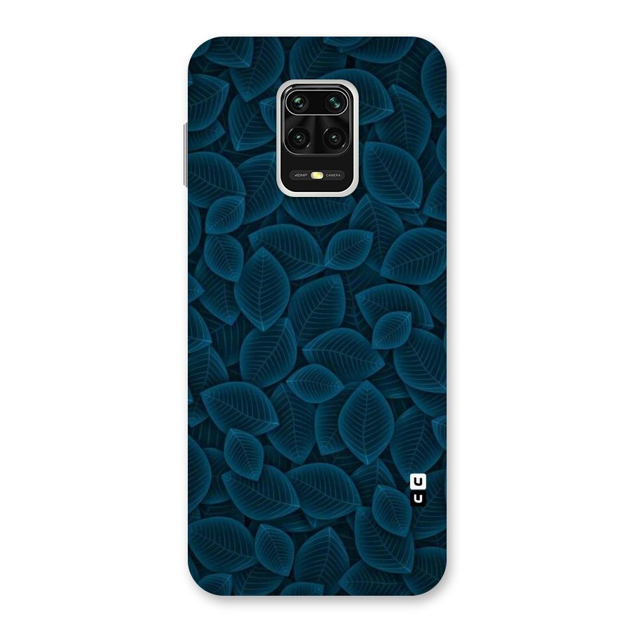 Blue Thin Leaves Back Case for Redmi Note 9 Pro