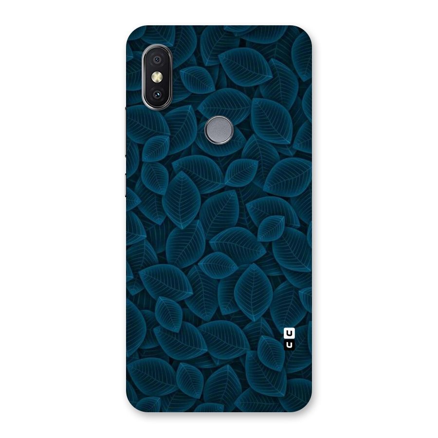 Blue Thin Leaves Back Case for Redmi Y2