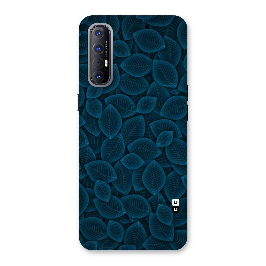 Blue Thin Leaves Back Case for Reno3 Pro